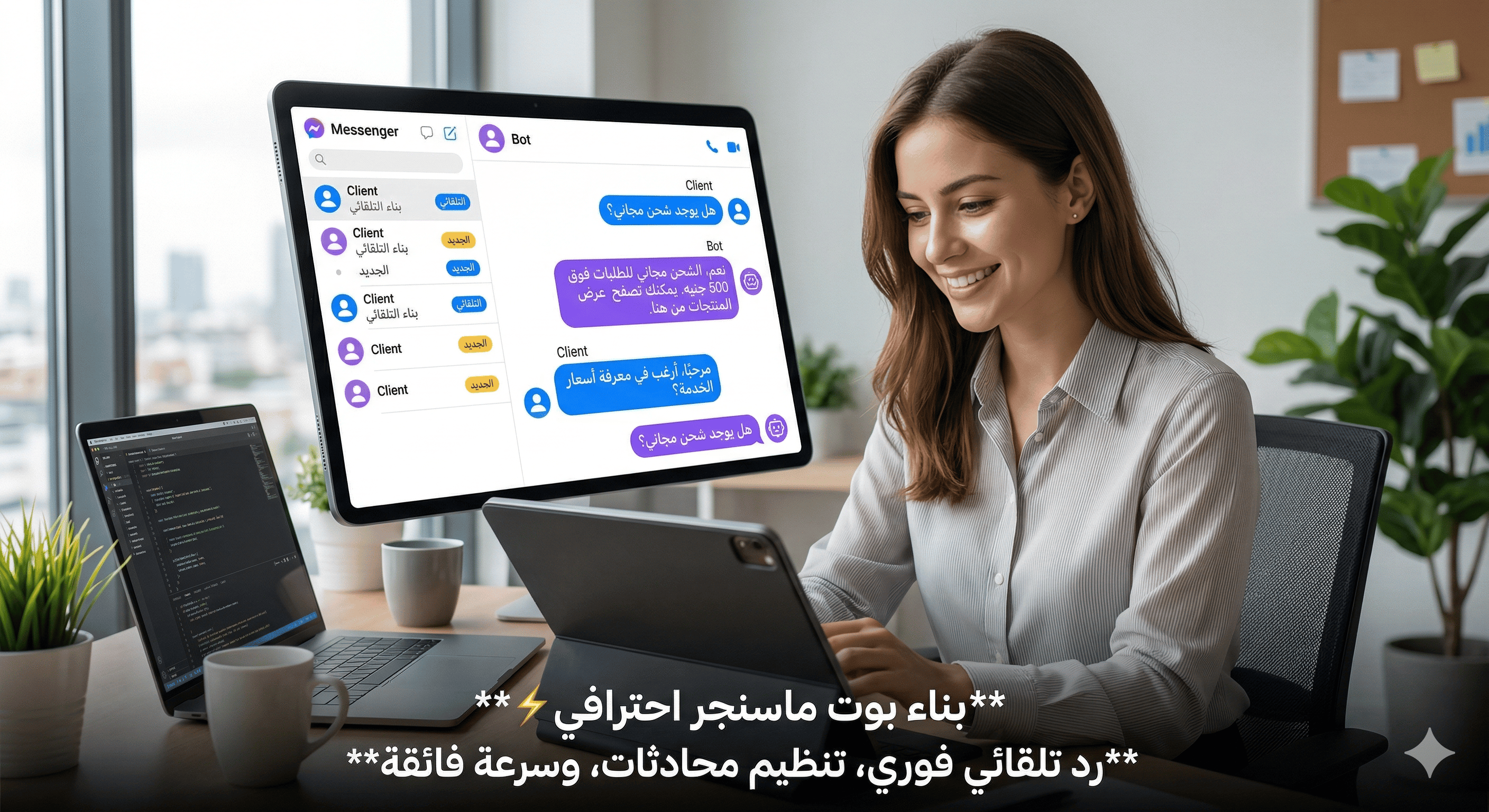 إنشاء بوت فيسبوك ماسنجر لخدمة العملاء